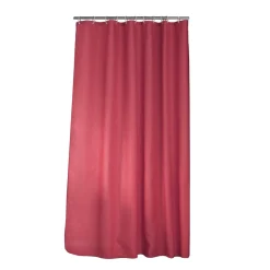 douceur d'intu017drieur Rideau de douche effet tissé à anneaux (180 x 200 cm) Quartz framboise Rose Hot