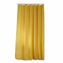 douceur d'intu017drieur Rideau de douche effet tissé à anneaux (180 x 200 cm) Quartz Jaune ocre New