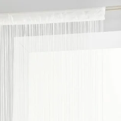 ATMOSPHERA Rideau de fil (90 x H200 cm) Uni Ivoire