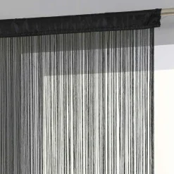 ATMOSPHERA Rideau de fil (90 x H200 cm) Uni Noir Online