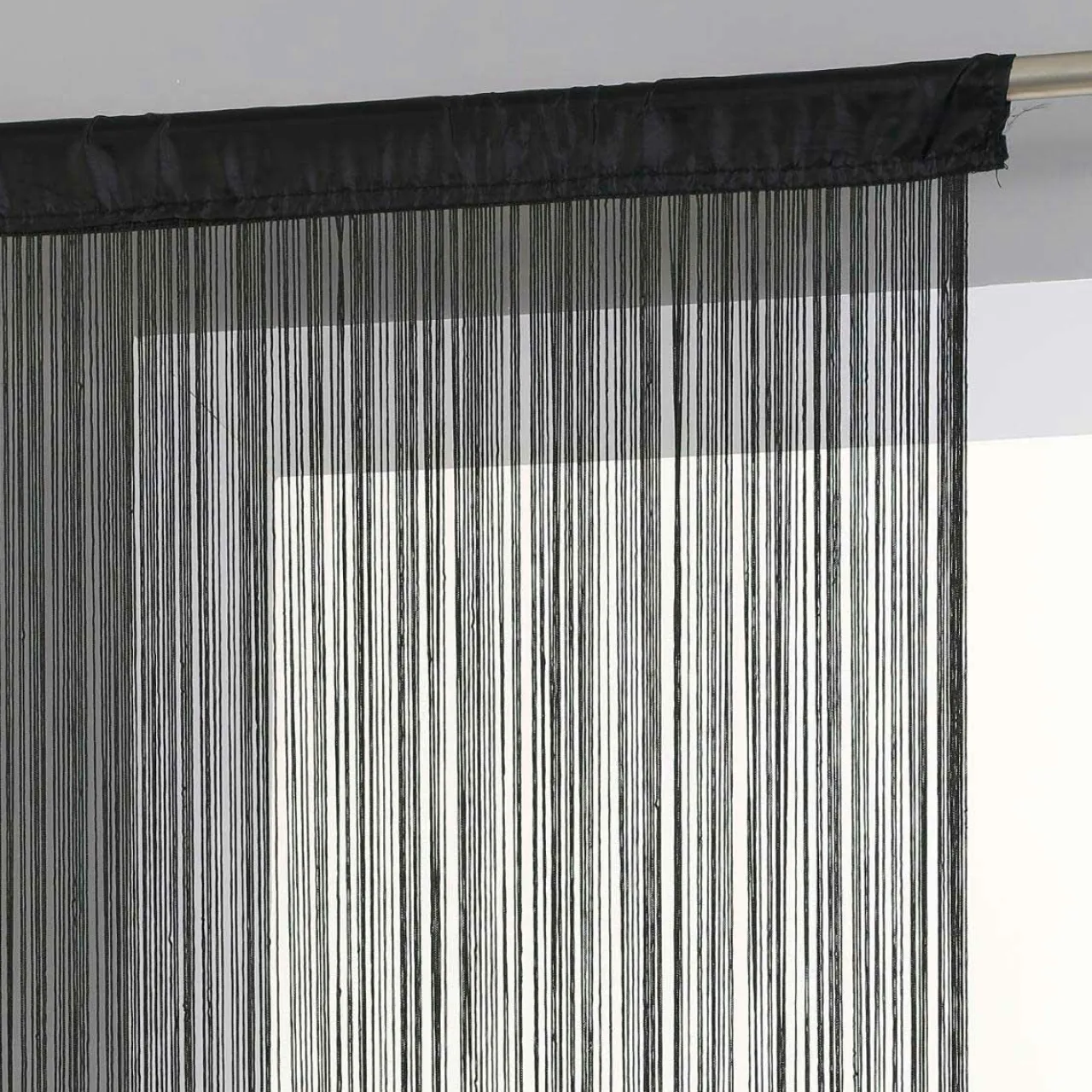 ATMOSPHERA Rideau de fil (90 x H200 cm) Uni Noir Online