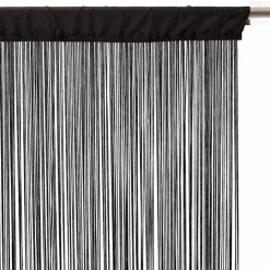 ATMOSPHERA Rideau de fil (90 x H200 cm) Uni Noir Online