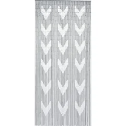 LUANCE Rideau de porte bambou (90 x 200 cm) Chevron Gris Online