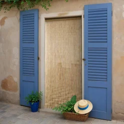 LUANCE Rideau de porte Bambou (90 x 200 cm) Savana Beige Hot