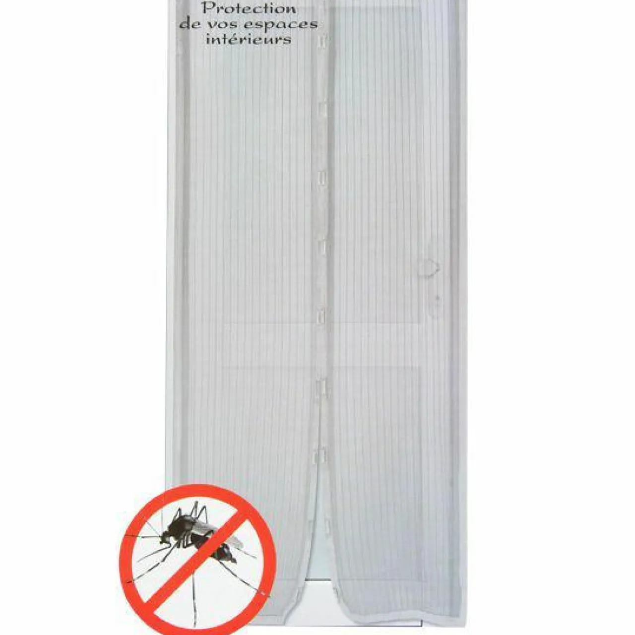 LUANCE Rideau de porte Moustiquaire (100 x H220 cm) Aimanté Gris Sale