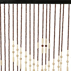 #N/A Rideau de porte perles bambou (90 x 200 cm) Roy Marron