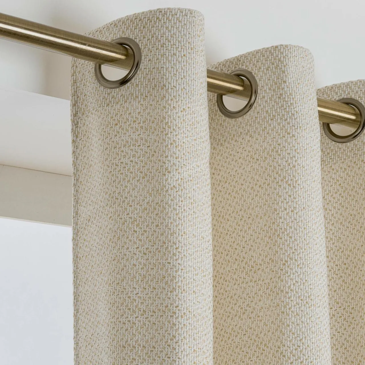 EMINZA Rideau effet chiné (180 x 260 cm) James sable Beige Hot