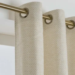 EMINZA Rideau effet chiné (140 x 180 cm) James sable Beige New