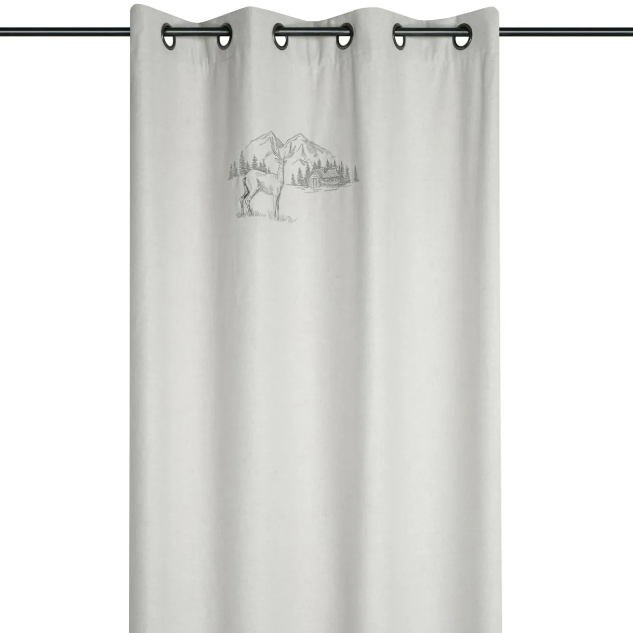 STOF Rideau effet laine (135 x 260 cm) Planay Ecru Hot