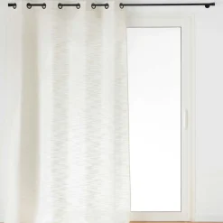 douceur d'intu017drieur Rideau effet lin tissé (140 x 260 cm) Nando Ecru Sale