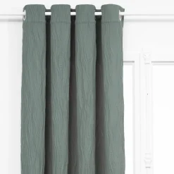 Atmosphera, cru017dateur d'intu017drieur Rideau effet plissé (135 x 260 cm) Maely Bleu Sale