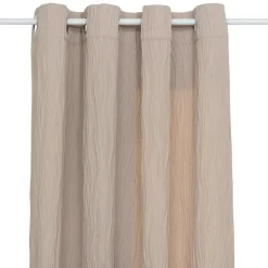 Atmosphera, cru017dateur d'intu017drieur Rideau effet plissé (135 x 260 cm) Maely Ecru Outlet