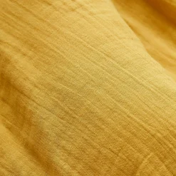 EMINZA Rideau gaze de coton ajustable (140 x max 300 cm) Gaïa Jaune safran Best