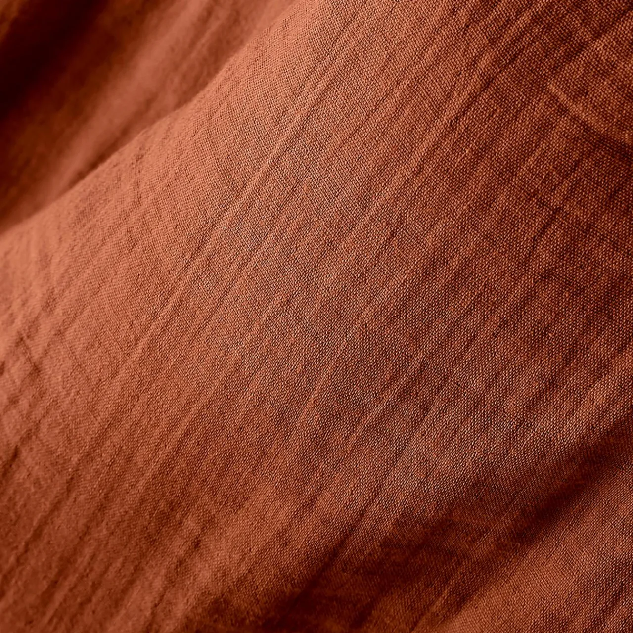 EMINZA Rideau gaze de coton ajustable (180 x max 300 cm) Gaïa Terracotta Online