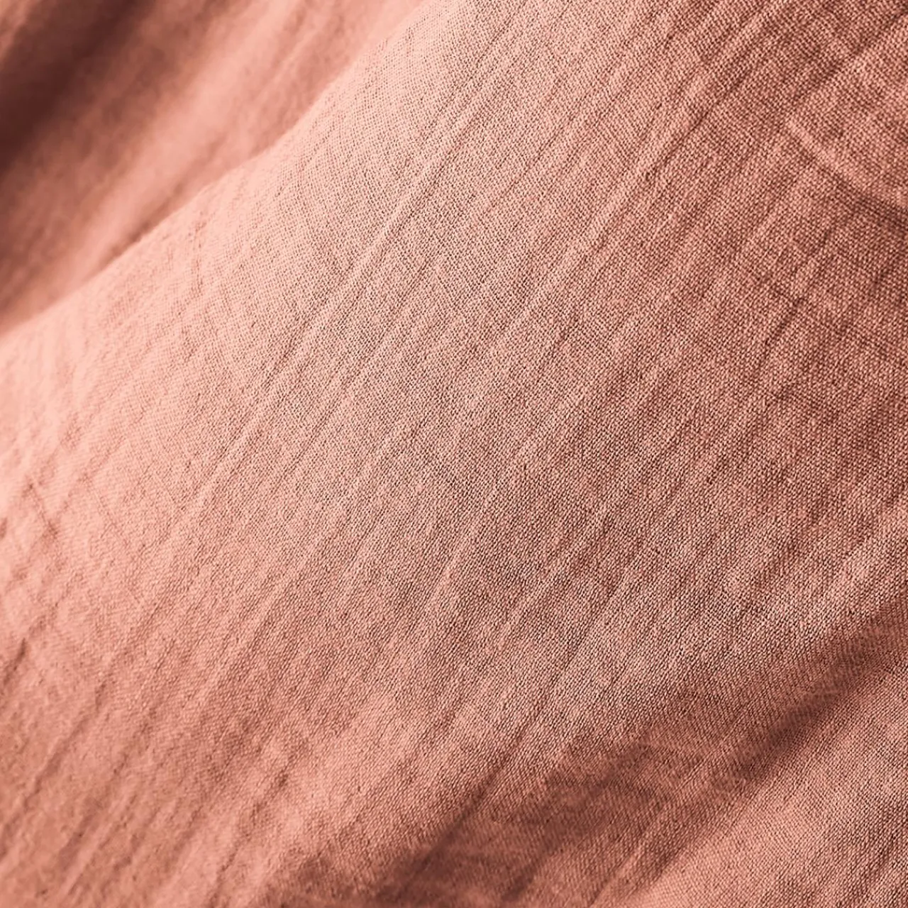 EMINZA Rideau gaze de coton ajustable (180 x max 300 cm) Gaïa Rose Pêche Online