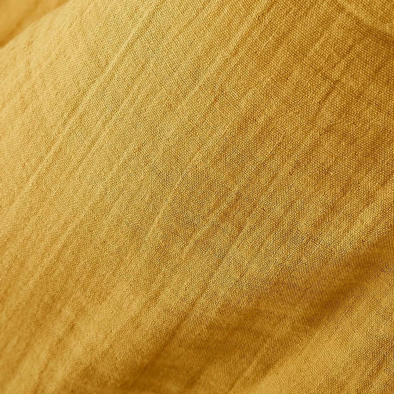 EMINZA Rideau gaze de coton galon fronceur (180 x 240 cm) Gaïa Jaune safran Outlet
