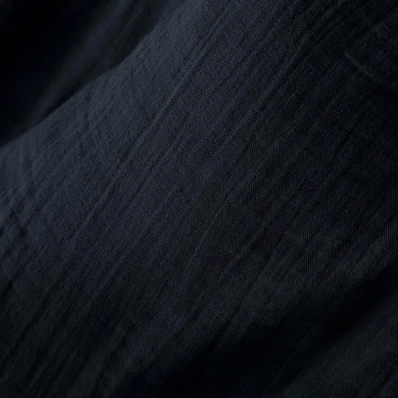 EMINZA Rideau gaze de coton galon fronceur (140 x 240 cm) Gaïa Bleu nuit Online