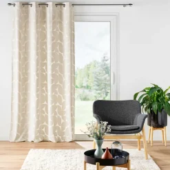 douceur d'intu017drieur Rideau œillets velours (135 x 260 cm) Geolia Beige New