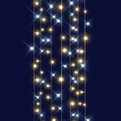 BLACHERE Rideau lumineux H2 m L2 m 96 LED Interconnectable Flashing light Blanc chaud et froid Bicolore Online