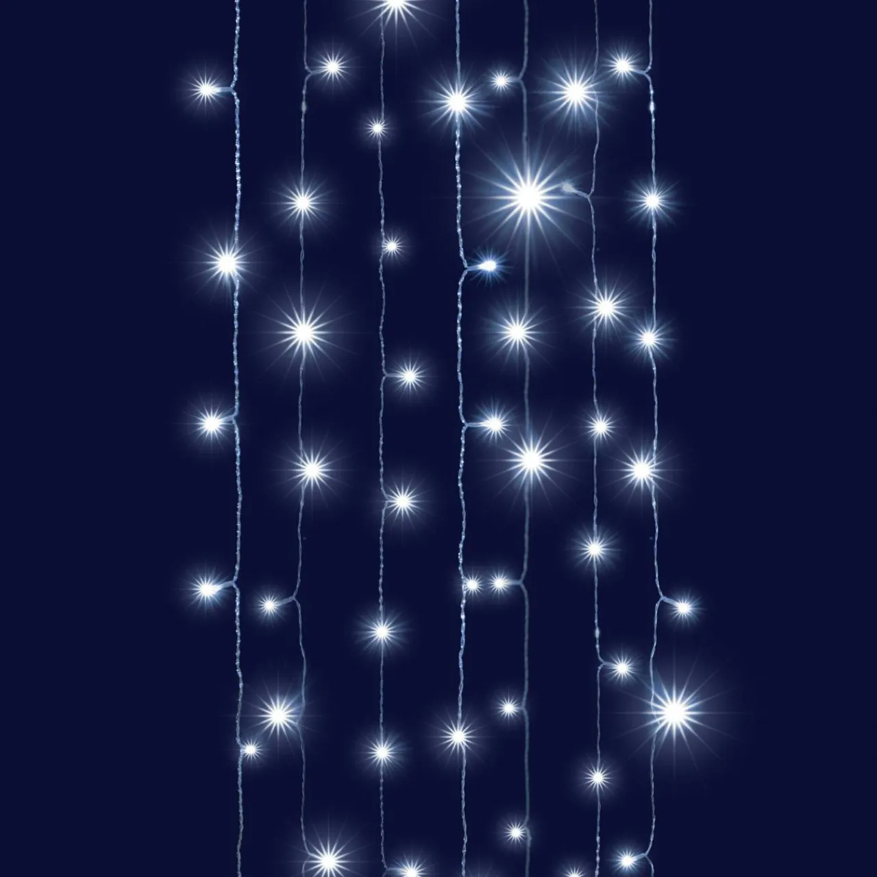 BLACHERE Rideau lumineux interconnectable H2 m L2 m 96 LED Effet Cascade Blanc froid Sale