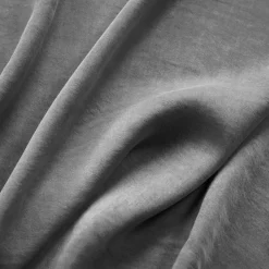 EMINZA Rideau lyocell Tencel™ ajustable (140 x max 270 cm) Olivia granit Gris Outlet