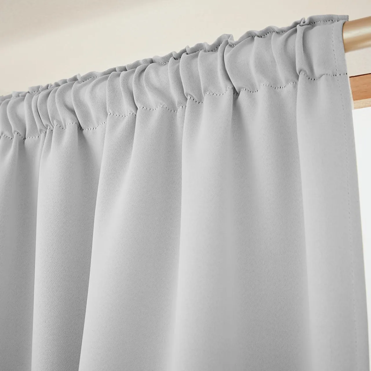 EMINZA Rideau obscurcissant galon fronceur (140 x 260 cm) Dark Gris clair Online