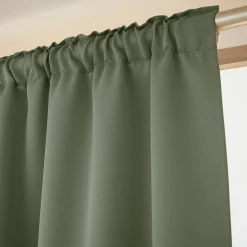 EMINZA Rideau obscurcissant galon fronceur (140 x 260 cm) Dark Vert kaki Best