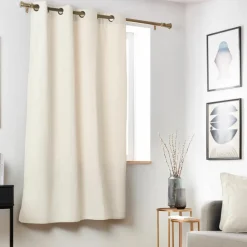 EMINZA Rideau obscurcissant thermique (140 x 180 cm) Minuit sable Beige Discount