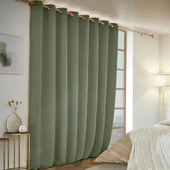 EMINZA Rideau obscurcissant thermique (280 x 260 cm) Calore Vert kaki Best