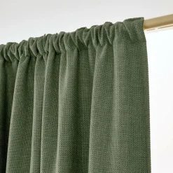 EMINZA Rideau obscurcissant thermique galon fronceur (180 x 260 cm) Alba Vert kaki Clearance