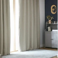 EMINZA Rideau obscurcissant thermique galon fronceur (180 x 260 cm) Alba Taupe Best