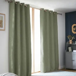 EMINZA Rideau obscurcissant thermique (140 x 280 cm) Alba Vert romarin Hot