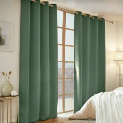 EMINZA Rideau obscurcissant thermique (140 x 240 cm) Calore Vert romarin Hot
