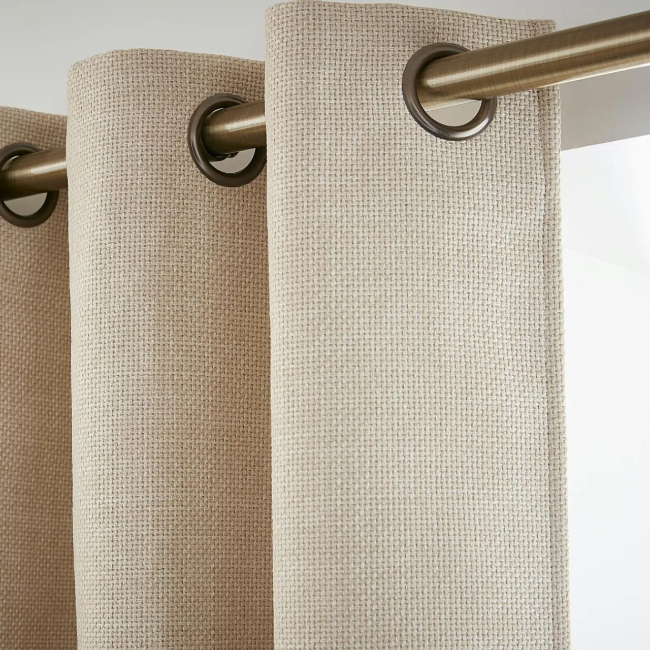 EMINZA Rideau obscurcissant thermique (180 x 260 cm) Alba grège Beige Discount