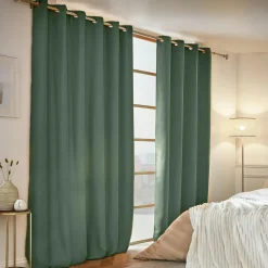 EMINZA Rideau obscurcissant thermique (180 x 260 cm) Calore Vert romarin Hot