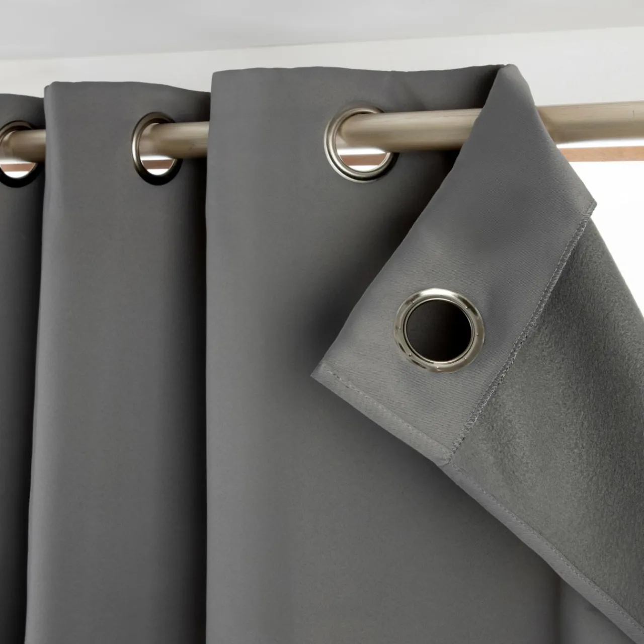 EMINZA Rideau obscurcissant thermique (280 x 260 cm) Calore Gris Anthracite Clearance