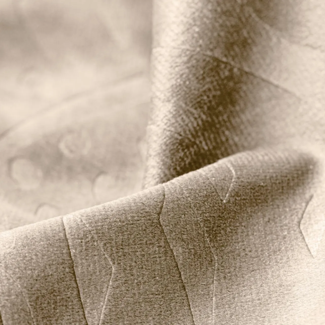 EMINZA Rideau obscurcissant velours (140 x 280 cm) Fern Taupe Discount