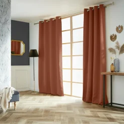 EMINZA Rideau obscurcissant (140 x 280 cm) Dark Terracotta Online