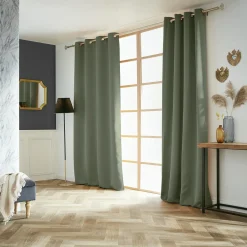 EMINZA Rideau obscurcissant (140 x 260 cm) Dark Vert kaki Clearance