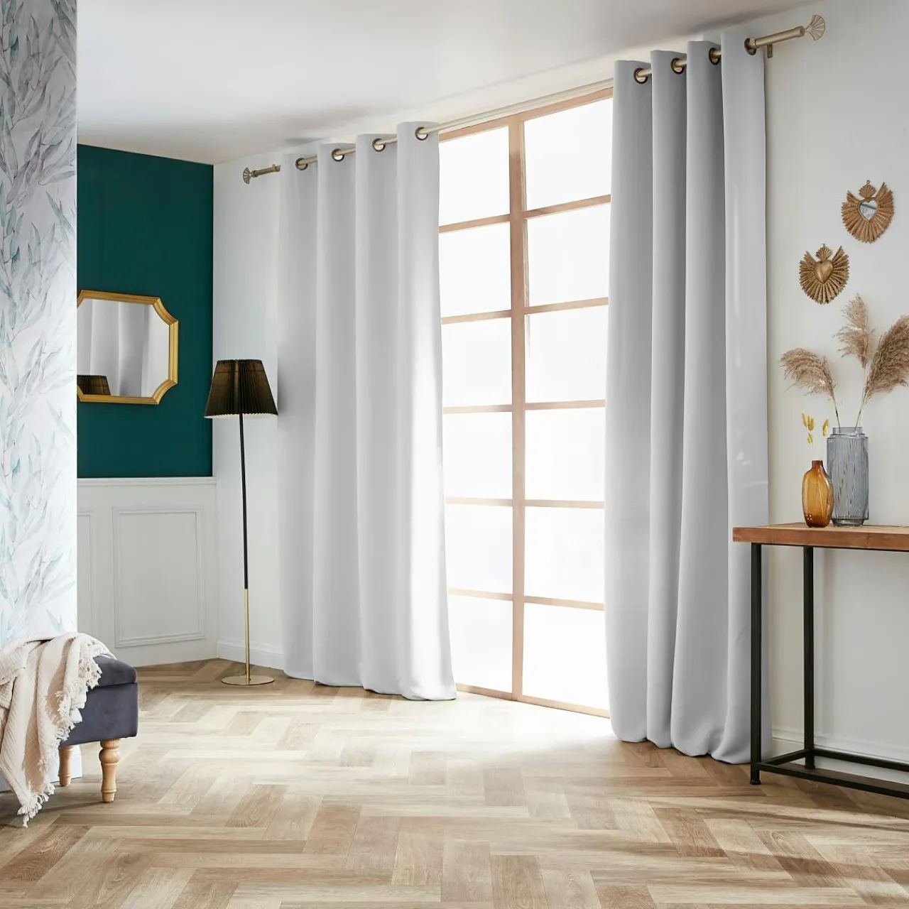 EMINZA Rideau obscurcissant (140 x 280 cm) Dark Gris clair Best