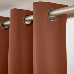 EMINZA Rideau obscurcissant (140 x 180 cm) Dark Terracotta Clearance