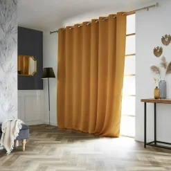 EMINZA Rideau obscurcissant (280 x 260 cm) Dark Jaune moutarde Clearance