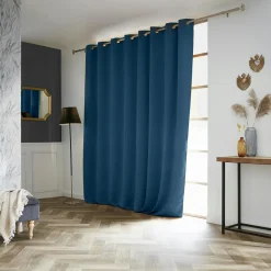 EMINZA Rideau obscurcissant (280 x 260 cm) Dark Bleu pétrole Clearance
