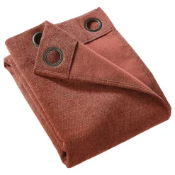 EMINZA Rideau occultant isolant Total Blackout (140 x 240 cm) Magnus Terracotta Hot