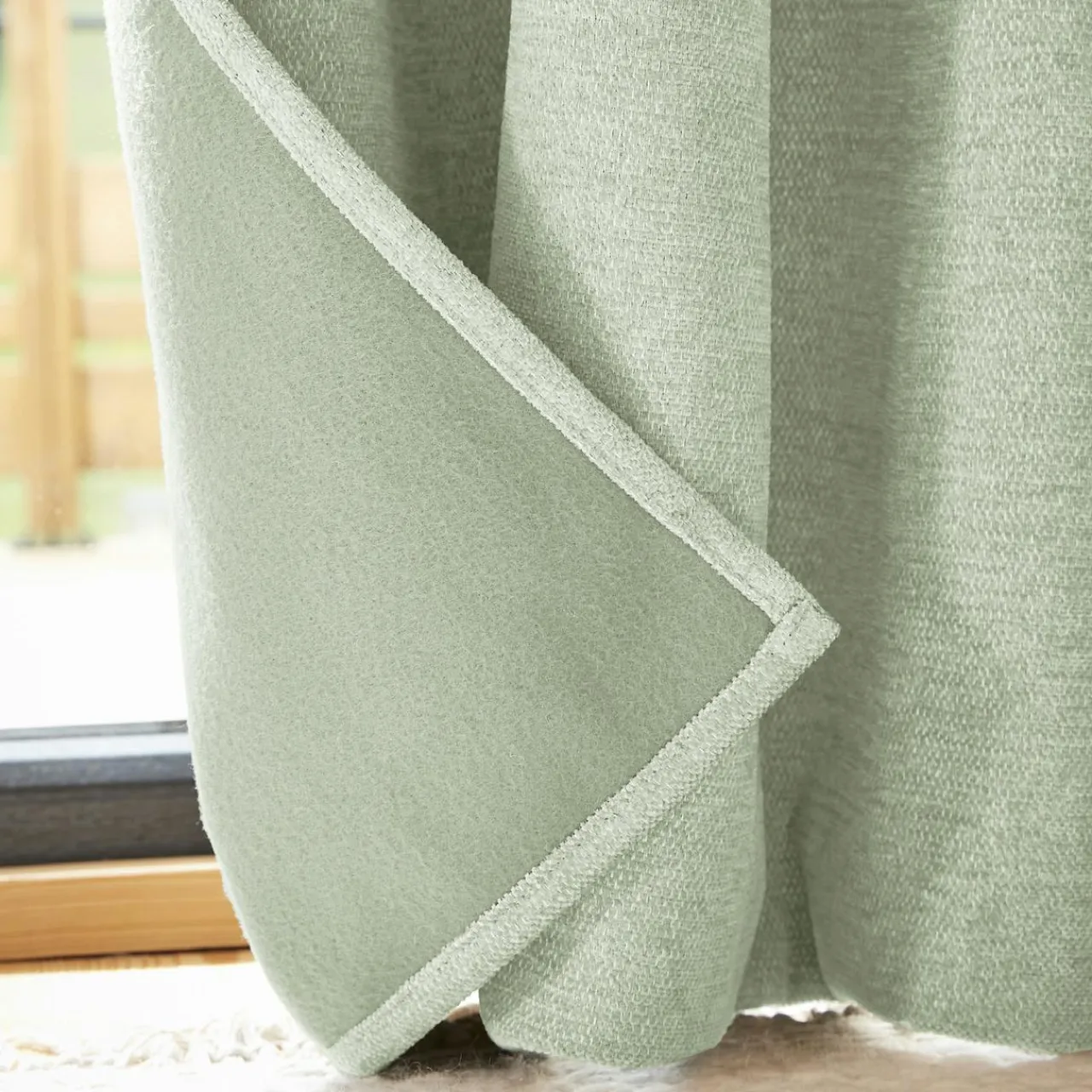 EMINZA Rideau occultant isolant Total Blackout (140 x 240 cm) Magnus Vert Eucalyptus Outlet