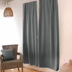 ENJOY HOME Rideau occultant passe-tringle (90 x 210 cm) Night Gris clair New