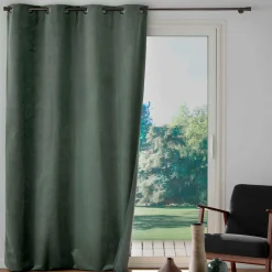 douceur d'intu017drieur Rideau occultant velours (140 x 260 cm) Olympe Vert kaki Hot