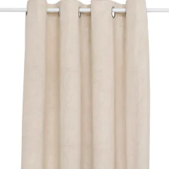 Atmosphera, cru017dateur d'intu017drieur Rideau occultant velours (135 x 260 cm) Fuji Ecru Online
