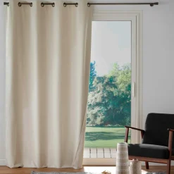 douceur d'intu017drieur Rideau occultant velours (140 x 260 cm) Olympe Ecru Hot