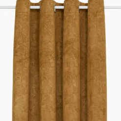 Atmosphera, cru017dateur d'intu017drieur Rideau occultant velours (135 x 260 cm) Fuji Marron Cannelle Clearance